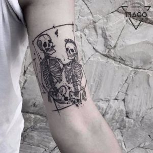 Sketch com um toque de cordel #TyagoCompiani #tatuadoresbrasileiros #tatuadoresdobrasil #sketch #blackwork #skeleton #esqueleto #caveira #skull