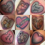 Heart Tattoo by Keely Rutherford #Heart #HeartTattoos #Kawaii #CuteTattoos #KeelyRutherford