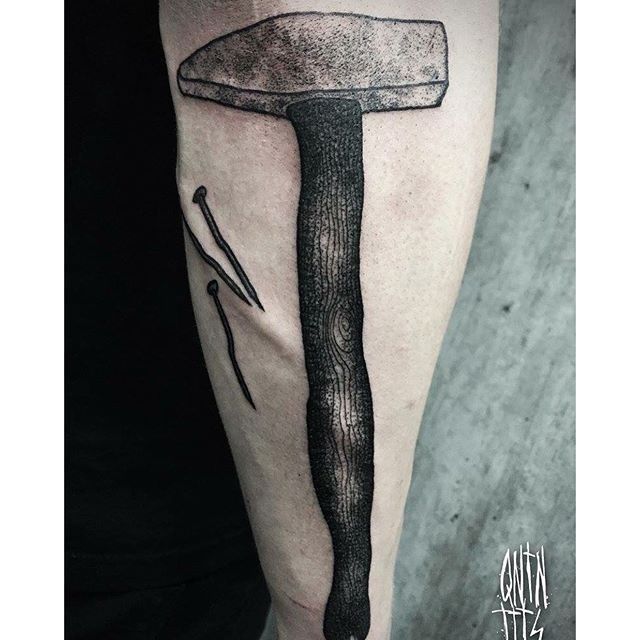 Gandalf Tattoo - Thor's hammer - Mjølner // 471