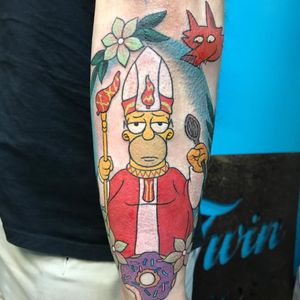 All hail the Pope of Chilitown. (Via IG - deborahbrodypittman) #thesimpsons