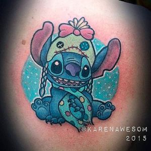 Stitch tattoo by karenawesom on Instagram. #liloandstitch #disney #ohana #hawaiian #stitchtattoo #stitch