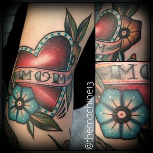 Mom Tattoo by Zack Taylor #MomTattoo #TraditionalTattoos #TraditionalTattoo #OldSchool #OldSchoolTattoos #Traditional #ZackTaylor