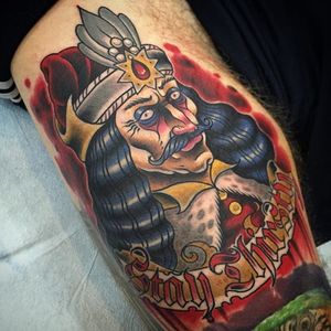 Vlad The Impaler Tattoo by Benji Harris #vladtheimpaler #neotraditional #neotraditionalartist #color #traditional #BenjiHarris