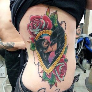 Catwoman Tattoo by Alexandr Kargapolov #Catwoman #Batman #DCComics #traditional #AlexandrKargapolov
