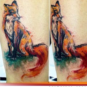 #raposa #fox #MarianaAmaral #MarianaAmaralTattoo #aquarela #watercolor #TatudoresDoBrasil #Tatuadora #brasil