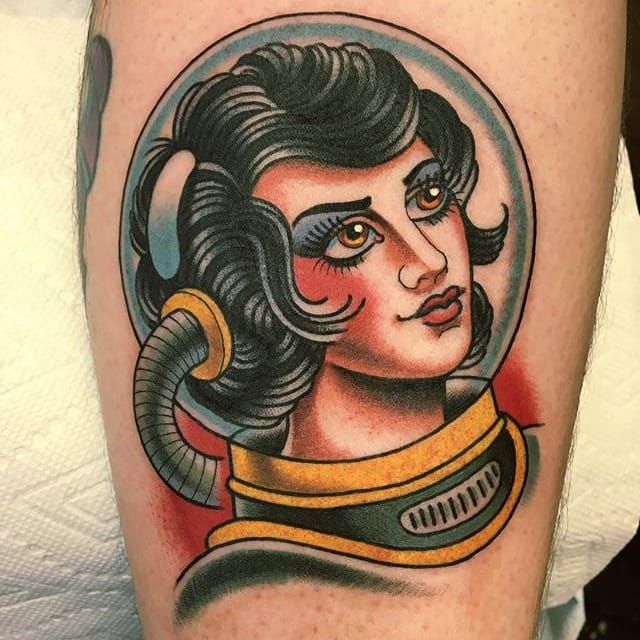 Space cadet on one of my rad and amazing clients Thanks for always  trusting me tattoo tattooing tattooshop tattooflash