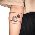 ‘There are no beautiful suicides’ tattoo by Kim Michey. #KimMichey #HIMIGHI #pop #conceptual #poetic #contemporary #suicide #death #depression #flower #box