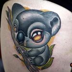 Koala tattoo by Rude Eye #RudeEye #newschool #animal #cute #kawaii #babyanimal #koala