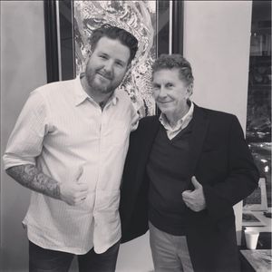 Chuck Donoghue just hanging out with Ed Hardy (IG—chuckdtattoos). #ChuckDonoghue #EdHardy #GreenpointTattooCo #NYCtattooshops