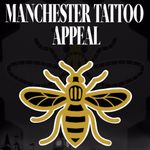 Manchester Tattoo Appeal #ManchesterTattooAppeal #campanha #tattoosolidaria #bee #abelha #manchester #reinounido