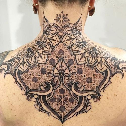 Pattern Tattoo by Raph Cemo #patternwork #blackworkpattern #geometric #geometrictattoo #blackworkgeometric #patterntattoos #patterntattoo #RaphCemo