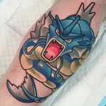 Gyarados tattoo by Ly Aleister. #LyAleister #gyarados #pokemon #anime #videogame #tvshow