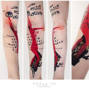 Graphic tattoo by Metamose #Metamose #graphic #contemporary