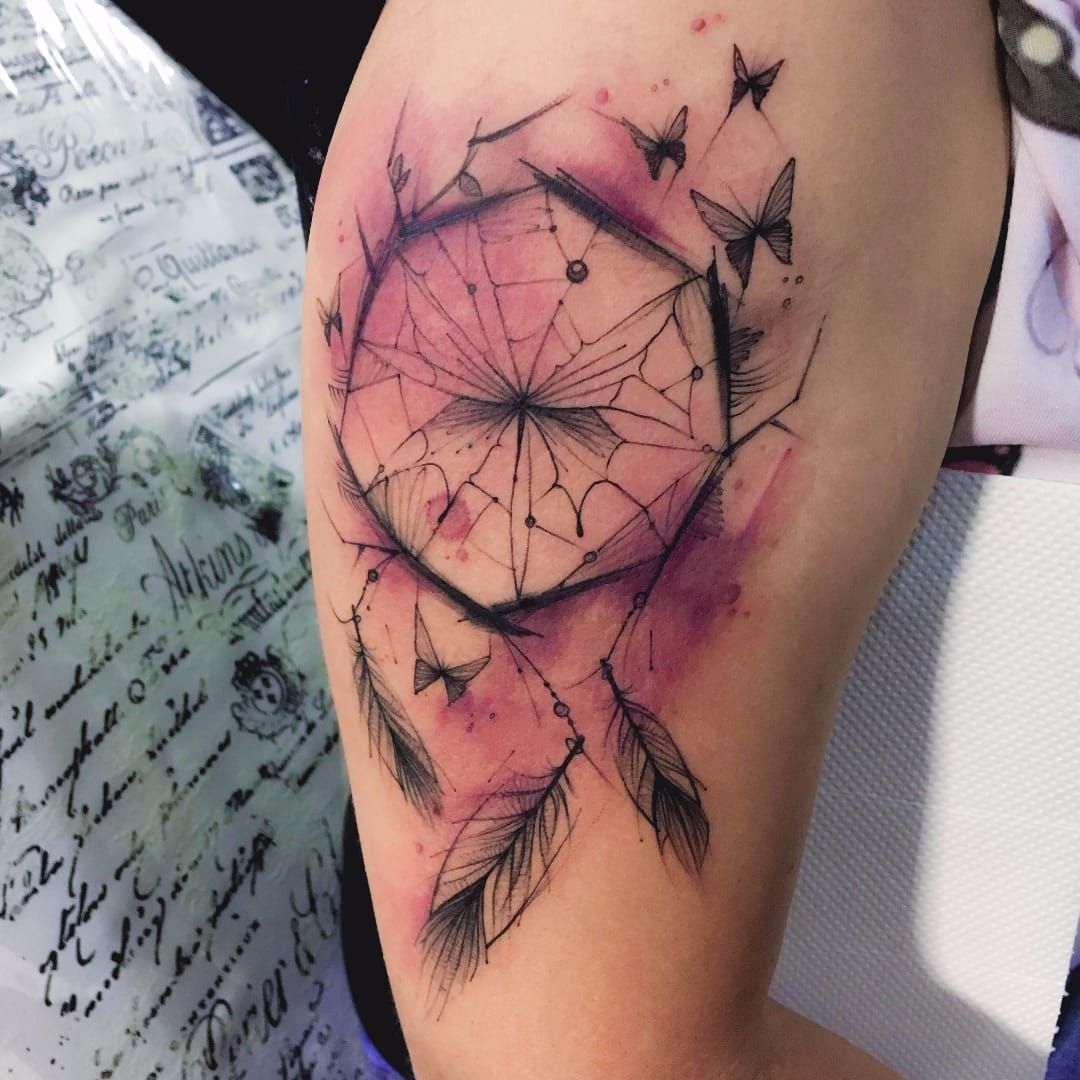 Dream Catcher tattoo by Denise A Wells  Unique dreamcatche  Flickr