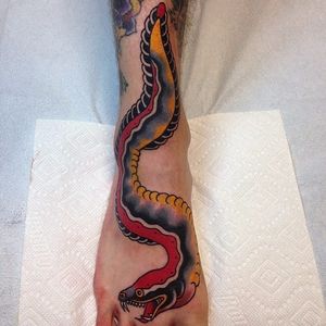 Eel Tattoo by Jon Garber #eel #traditionaleel #traditional #JonGarber