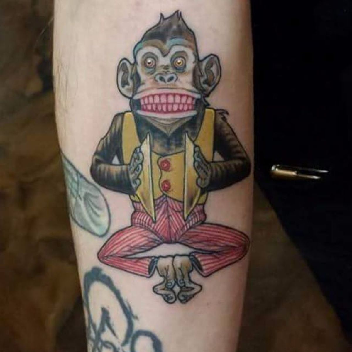 Tattoo uploaded by Robert Davies • Jolly Chimp Tattoo, artist unknown # ...