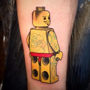 Tattoos on tattoos (via IG - mera_riccardo) #LegoTattoo #Lego #Legos