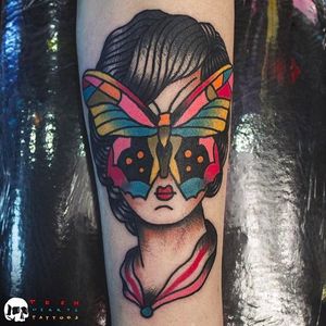 Butterfly woman Faceless Tattoo by @TeenHeartsTattoos #Teenheartstattoos #Faceless #Facelesstattoos #Neotraditional #Neotraditionaltattoos #SantaAna #California #Butterfly #Woman