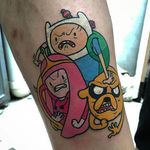 Adventure Time trio Tattoo by @Youngkillkim #HybridInk #YoungKillKim #Neotraditional #NeotraditionalTattoo #Cartoon #Cartooncharacters #Chibi #Cartoontattoo #Adventuretime