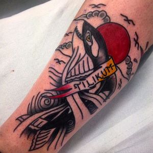 Killer Whale Tattoo by Paul King #KillerWhale #Whale #Ocean #traditional #PaulKing