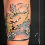 Russell tattoo by Emy Blacksheep #EmyBlacksheep #newschool #gorillaz