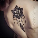 Mandala tattoo by Miss Voodoo #MissVoodoo #ornamental #lace #mehndi #chandelier #feather #mandala