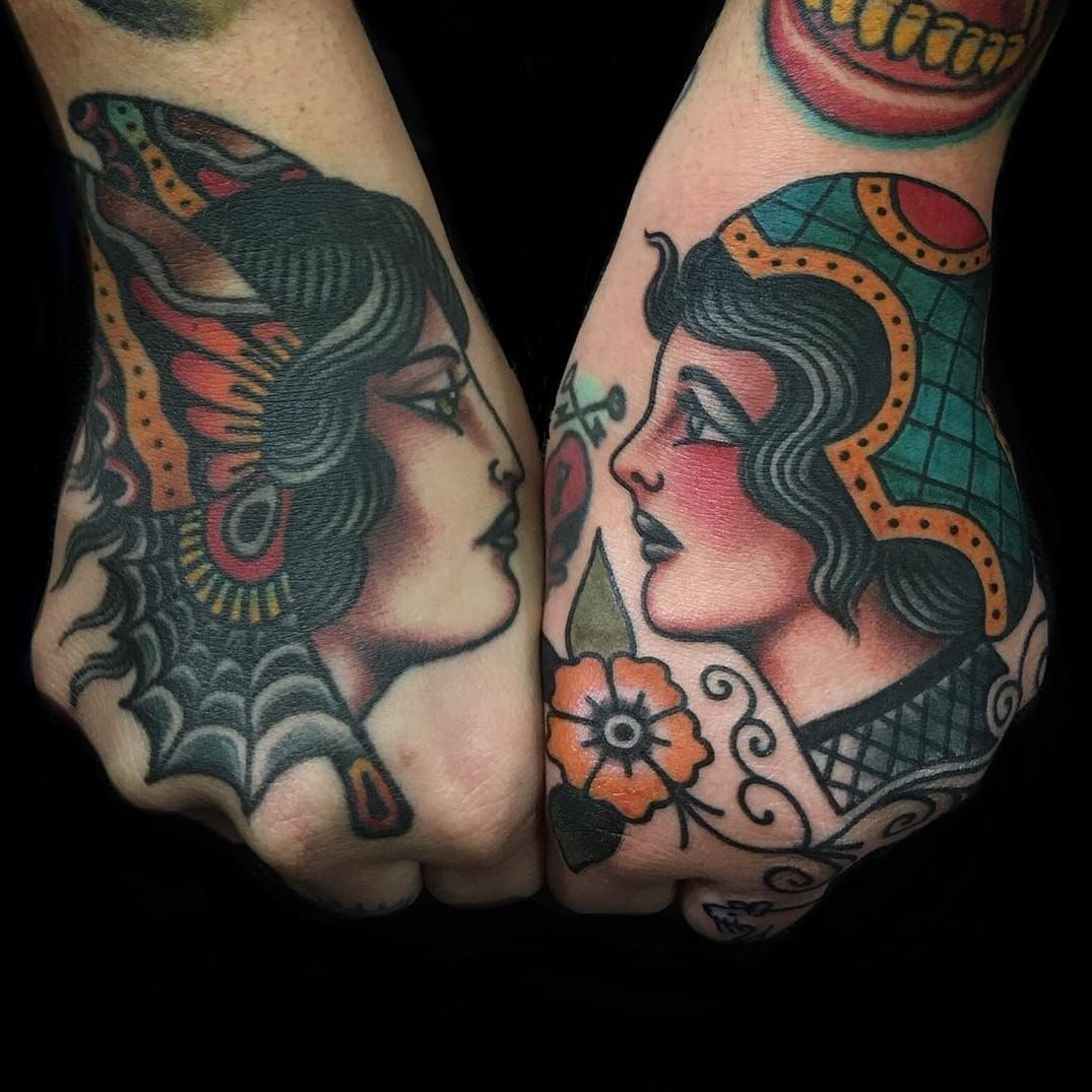 Traditional Ladyhead Tattoos  Cloak and Dagger Tattoo London