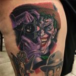 Killing Joke Tattoo by Tyler Turnbull #thekillingjoke #killingjoke #batman #batmanjoker #joker #dccomics #comicbook #TylerTurnbull