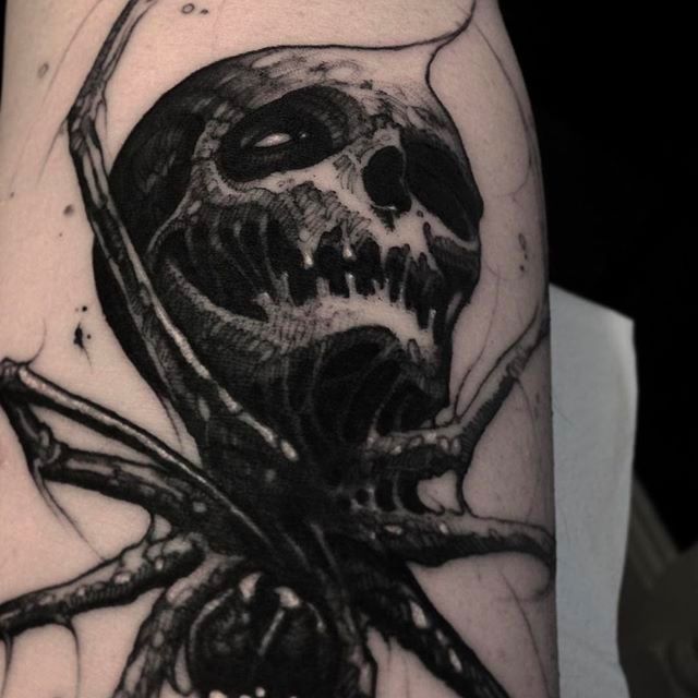 Tattoo uploaded by Ross Howerton • An awesome mashup of a spider