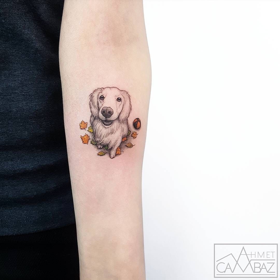 Dog cartoon tattoo   Cartoon tattoos Cute dog cartoon Puppy tattoo