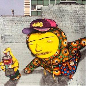 OSGEMEOS have been inspired by hip-hop and graffiti since their inception. #streetart #graffiti #hiphop #osgemeoes