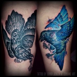 Odins Ravens Tattoo by Eryka Jensen #OdinsRavens #Odin #raven #Norse #ErykaJensen