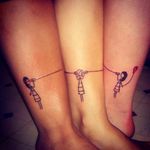 Never lose touch with your sisters, photo from Pinterest #sister #family #bestfriend #matchingtattoos #siblingtattoo #stringphone