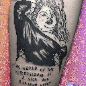 Edith Massey tattoo by Jose Vigers. #JoseVigers #josehateslife #berlin #queer #aesthetic #contemporary #edithmassey