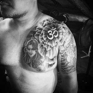 Om Tattoo done at Eros Ink, Nepal #ErosInk #Nepal #Om #Ohm #OmTattoo #spiritualtattoo