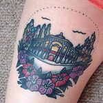 Disneyland tattoo by Just Jen. #disney #disneyland #castle #waltdisney
