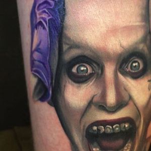 Joker Tattoo by Leif Mchatton #JaredLeto #Joker #JokerTattoos #SuicideSquad #Portrait #LeifMchatton