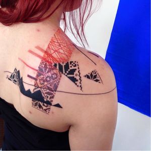 Ornamental tattoo by Adine Tetovacky #AdineTetovacky #ornamental #graphic #pattern