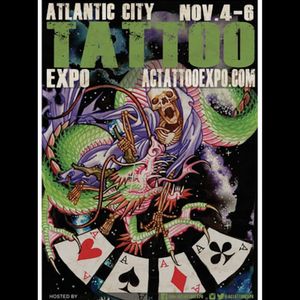 The poster for the Atlantic City Tattoo Expo. #AtlanticCityTattooExpo #November2016 #tattooconvention