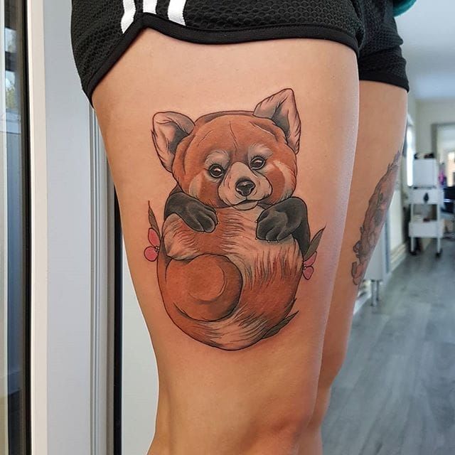 Red panda tattoo by Kate Holt  Post 28207