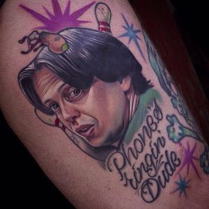 Donny Tattoo, one of the movies Big Lebowski tattoos by Josh Grable #Donny #BigLebowski #TheBigLebowski #MovieTattoos #FilmTattoos #JohnGrable