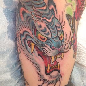 Tiger Tattoo by Lango Oliveira #tiger #japanesetiger #japanese #japaneseart #irezumi #LangoOliveira