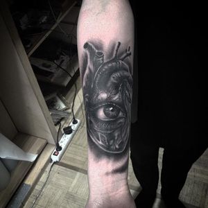 The eye of the heart, by Dimitris Steiger #eyetattoo