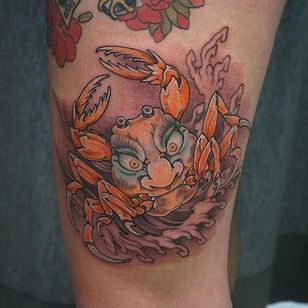 Tatuaje Heikegani por Hori Benny #heikegani #heikeganitattoo #japanesecrab #japanesecrabtattoo #japanese #crab #HoriBenny