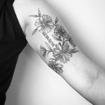 Flower Tattoo by Iosep #flower #flowertattoo #blackwork #blackworktattoo #blackworktattoos #blackworkartist #blackink #Iosep