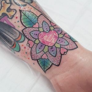 Mandala tattoo by Shannon Meow. #ShannonMeow #girly #cute #kawaii #pastel #mandala