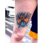 Bug tattoo by Leah Sharples #LeahSharples #neotraditional #bug #beetle