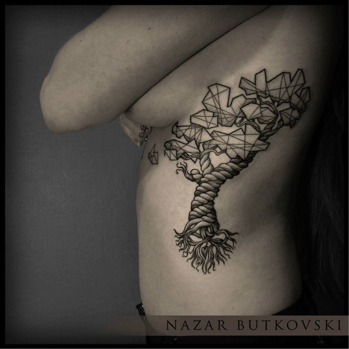 Tattoo Uploaded By Jentheripper • Geometric Tree Tattoo By Nazar Butkovski Nazarbutkovski