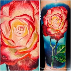 Another awesome flower tattoo #VicVivid #realism #flower