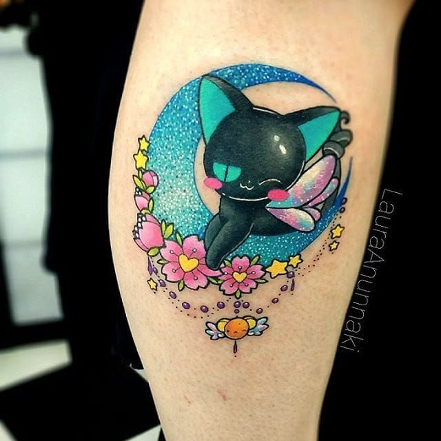 My first sailor moon inspired tattoo Done by Michi in MoorparkCA It is  one of the Friday the 13th flash tattoos  rsailormoon